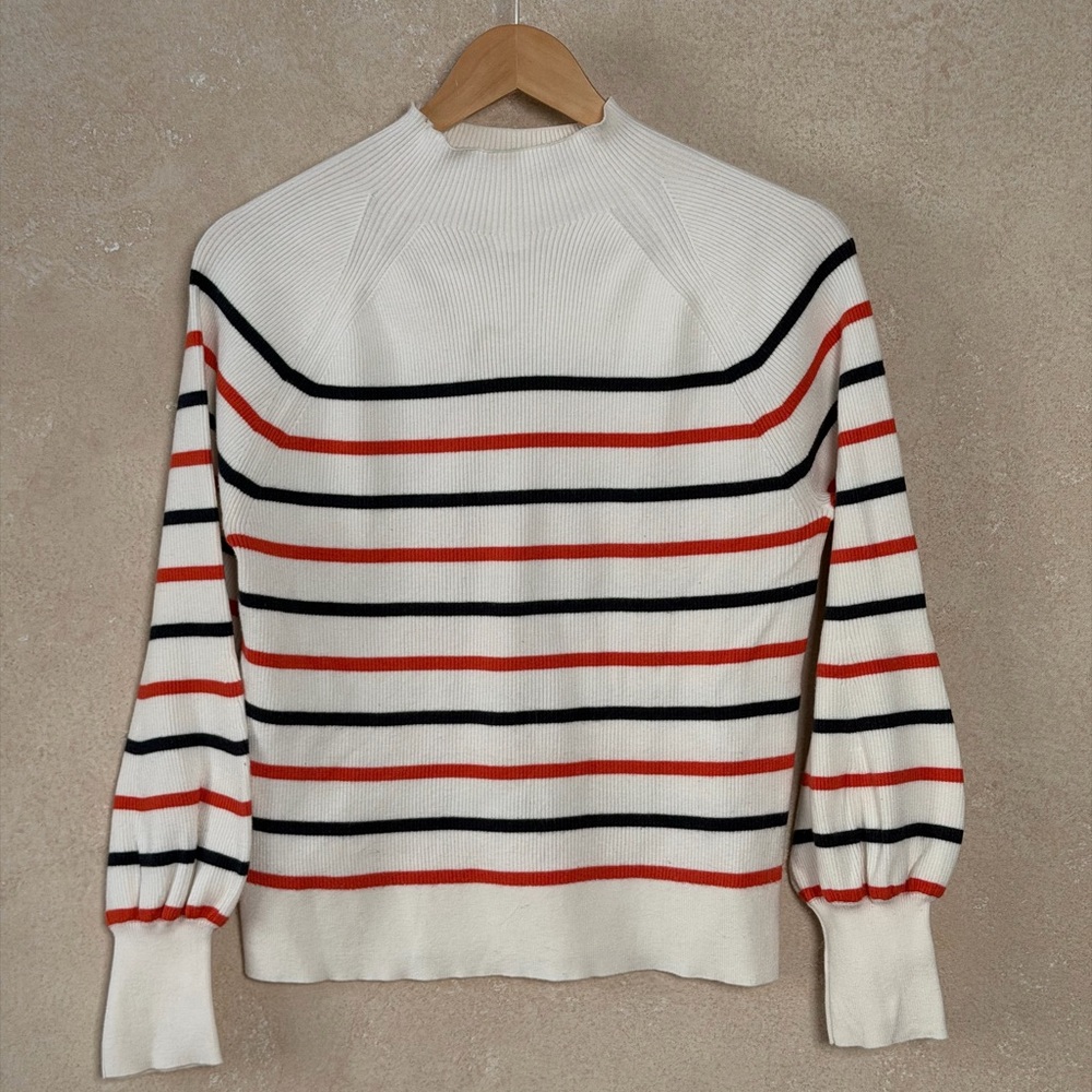 Anthropologie Maeve Ribbed Mock Neck Sweater, Size M